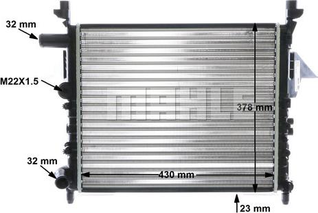 MAHLE CR 1019 000S - Радиатор, охлаждение двигателя autospares.lv