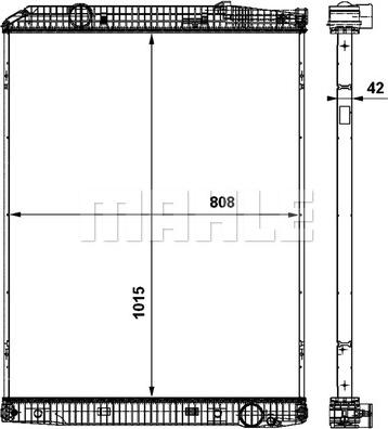 MAHLE CR 862 000P - Радиатор, охлаждение двигателя autospares.lv