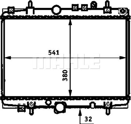 MAHLE CR 393 000P - Радиатор, охлаждение двигателя autospares.lv