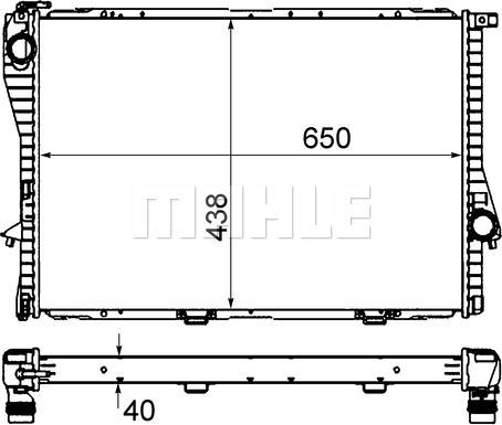 MAHLE CR 295 000S - Радиатор, охлаждение двигателя autospares.lv