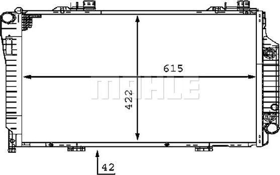 MAHLE CR 231 000P - Радиатор, охлаждение двигателя autospares.lv