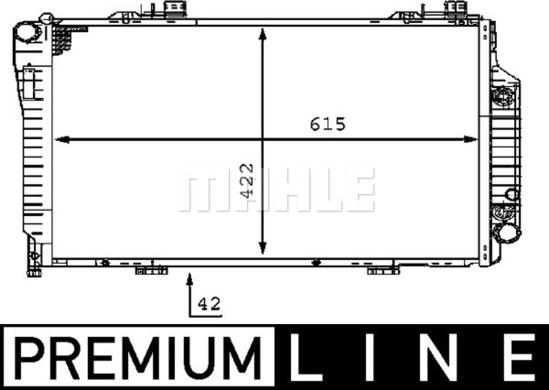 MAHLE CR 231 000P - Радиатор, охлаждение двигателя autospares.lv