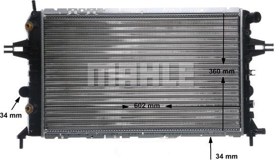 MAHLE CR 229 001S - Радиатор, охлаждение двигателя autospares.lv