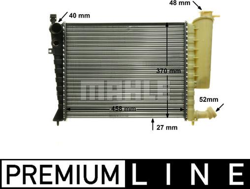 MAHLE CR 2205 000P - Радиатор, охлаждение двигателя autospares.lv