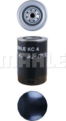 MAHLE KC 4 - Топливный фильтр autospares.lv