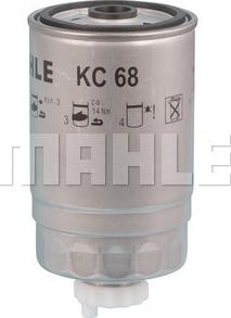 MAHLE KC 68 - Топливный фильтр autospares.lv