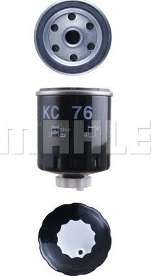 MAHLE KC 76 - Топливный фильтр autospares.lv
