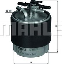 MAHLE KL 440/18 - Топливный фильтр autospares.lv