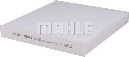 MAHLE LA 833 - Фильтр воздуха в салоне autospares.lv