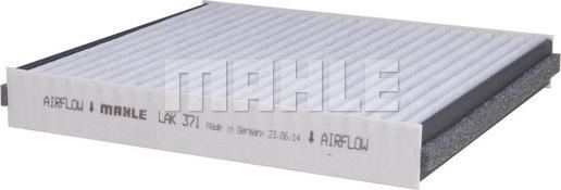 MAHLE LAK 371 - Фильтр воздуха в салоне autospares.lv