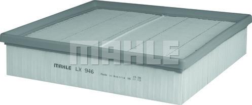 MAHLE LX 946 - Воздушный фильтр, двигатель autospares.lv