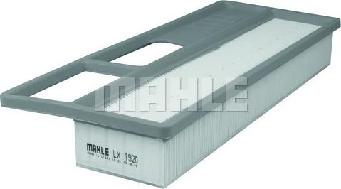 MAHLE LX 1920 - Воздушный фильтр, двигатель autospares.lv