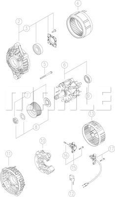 MAHLE MG 35 - Генератор autospares.lv