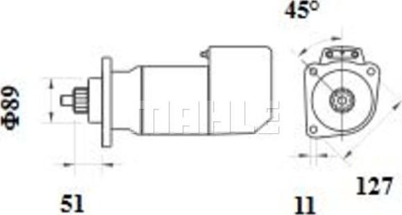 MAHLE MS 577 - Стартер autospares.lv