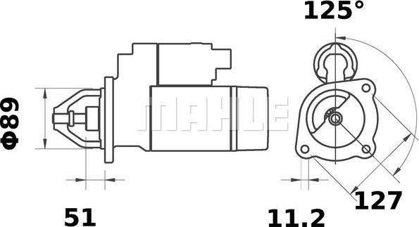 MAHLE MS 199 - Стартер autospares.lv