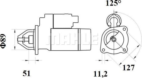 MAHLE MS 753 - Стартер autospares.lv