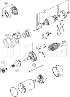 MAHLE MS 783 - Стартер autospares.lv