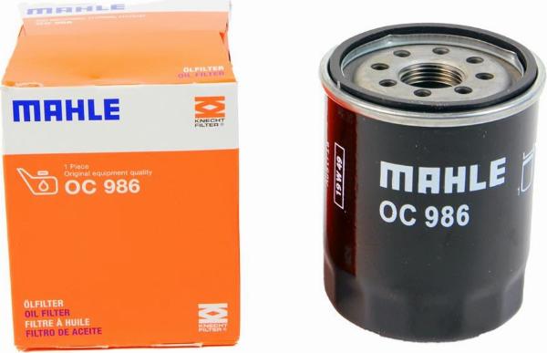 MAHLE OC 986 - Масляный фильтр autospares.lv