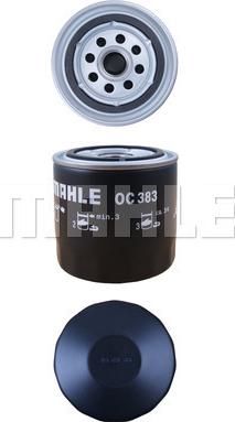 MAHLE OC 383 - Масляный фильтр autospares.lv