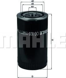 MAHLE OC 320 - Масляный фильтр autospares.lv
