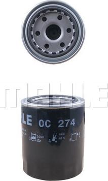 MAHLE OC 274 - Масляный фильтр autospares.lv