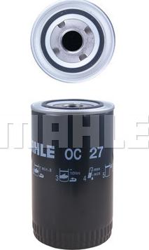 MAHLE OC 27 - Масляный фильтр autospares.lv