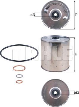 MAHLE OX 1D - Масляный фильтр autospares.lv