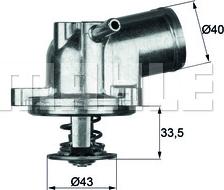 MAHLE TI 21 87 - Термостат охлаждающей жидкости / корпус autospares.lv