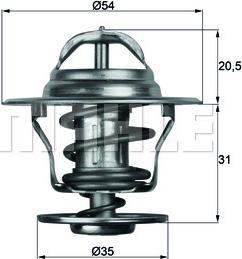 MAHLE TX 13 87D - Термостат охлаждающей жидкости / корпус autospares.lv