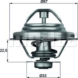 MAHLE TX 24 80D - Термостат охлаждающей жидкости / корпус autospares.lv