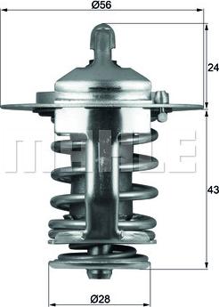 MAHLE TX 70 82 - Термостат охлаждающей жидкости / корпус autospares.lv