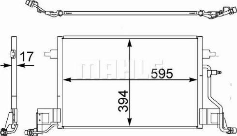 MAHLE AC 403 000S - Конденсатор кондиционера autospares.lv