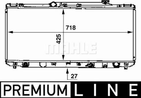 MAHLE CR 177 000P - Радиатор, охлаждение двигателя autospares.lv