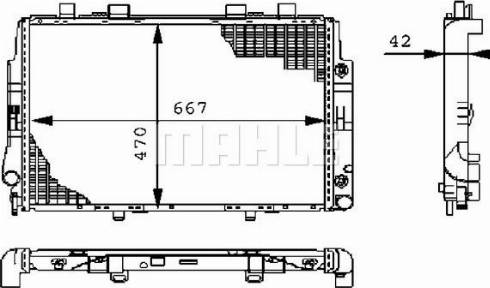 MAHLE CR 247 000P - Радиатор, охлаждение двигателя autospares.lv