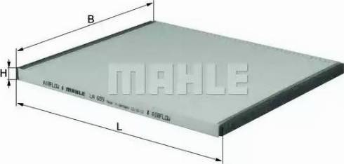 MAHLE LA 659 - Фильтр воздуха в салоне autospares.lv