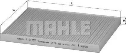 MAHLE LA 126 - Фильтр воздуха в салоне autospares.lv