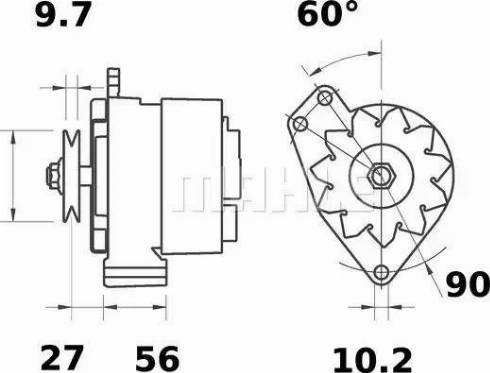 MAHLE MG 492 - Генератор autospares.lv