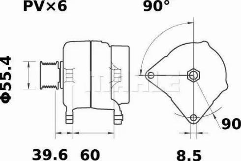 MAHLE MG 64 - Генератор autospares.lv