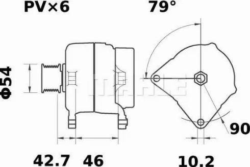 MAHLE MG 66 - Генератор autospares.lv