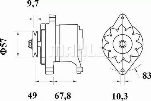 MAHLE MG 190 - Генератор autospares.lv