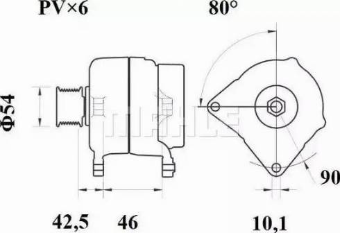 MAHLE MG 293 - Генератор autospares.lv