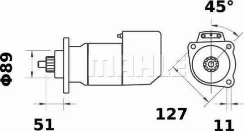 MAHLE MS 527 - Стартер autospares.lv