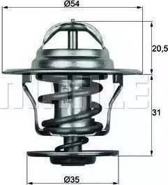 WAHLER 4256.87 - Термостат охлаждающей жидкости / корпус autospares.lv