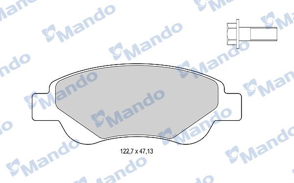 Mando MBF015479 - Тормозные колодки, дисковые, комплект autospares.lv