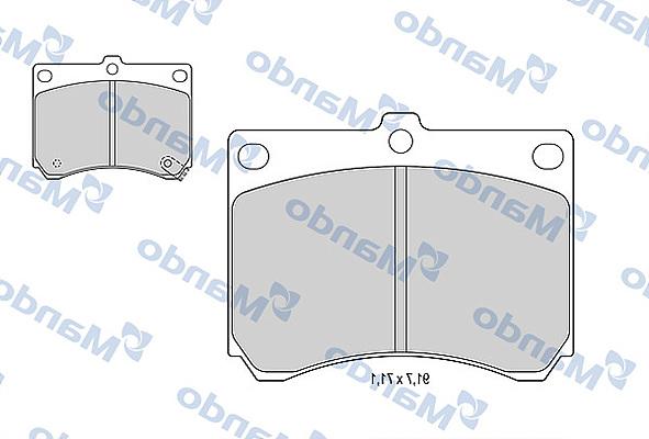 Mando MBF015623 - Тормозные колодки, дисковые, комплект autospares.lv