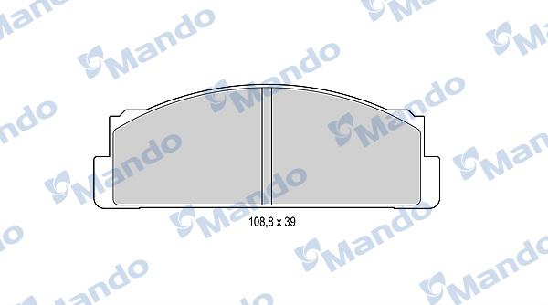 Mando MBF015053 - Тормозные колодки, дисковые, комплект autospares.lv