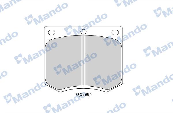 Mando MBF015061 - Тормозные колодки, дисковые, комплект autospares.lv