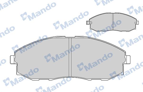 Mando MBF015020 - Тормозные колодки, дисковые, комплект autospares.lv