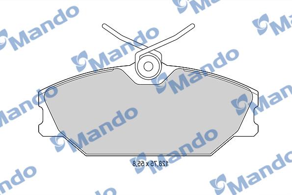 Mando MBF015162 - Тормозные колодки, дисковые, комплект autospares.lv