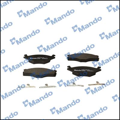 Mando MBF015110 - Тормозные колодки, дисковые, комплект autospares.lv
